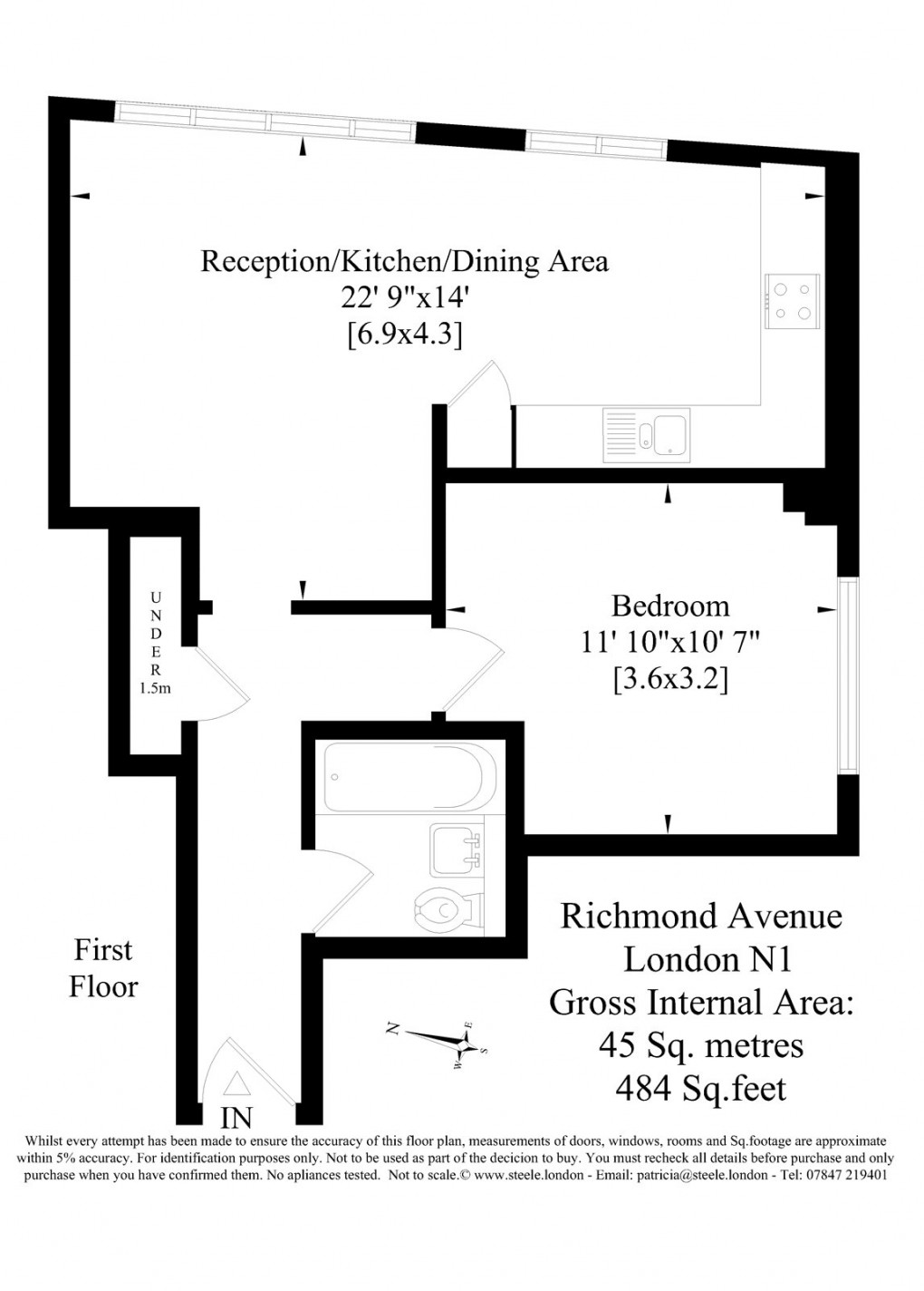 Floorplan for Islington, London