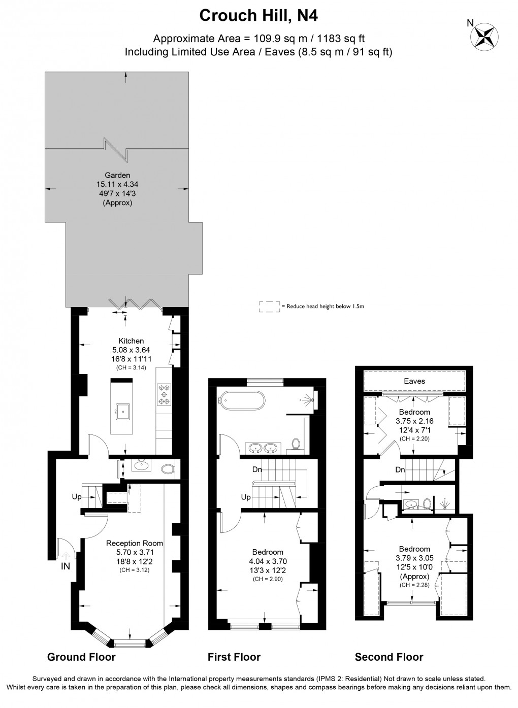 Floorplan for Crouch Hill, London