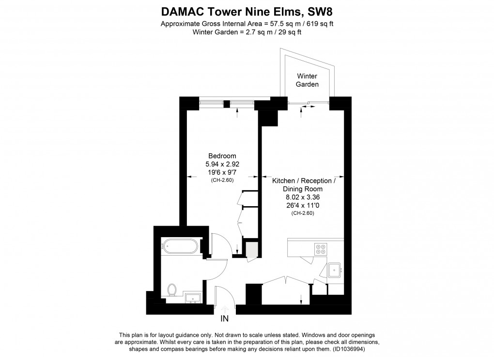 Floorplan for Parry Street, London