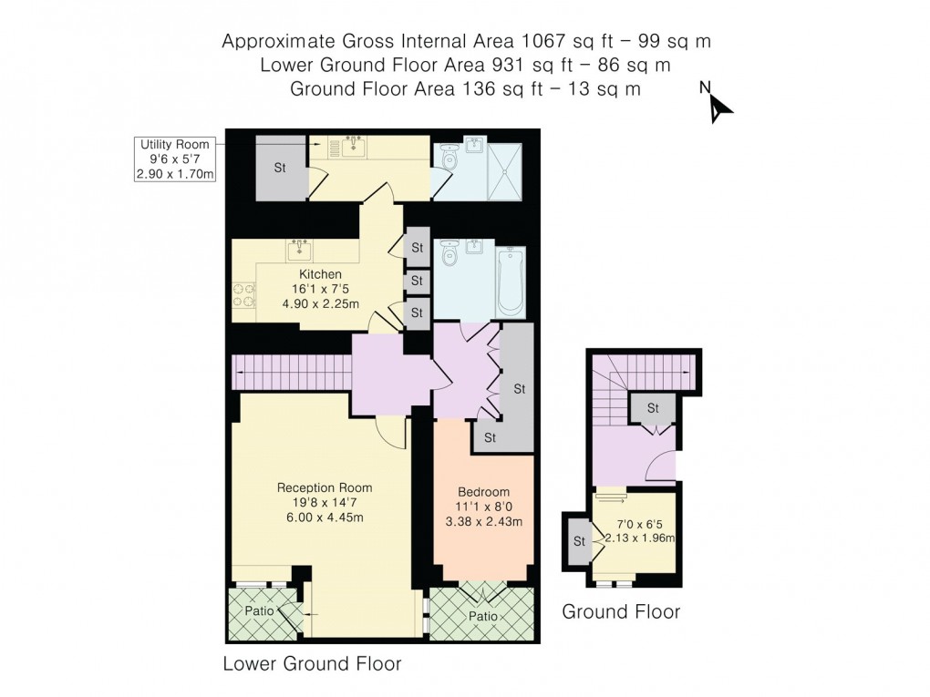 Floorplan for Hampstead Manor, London