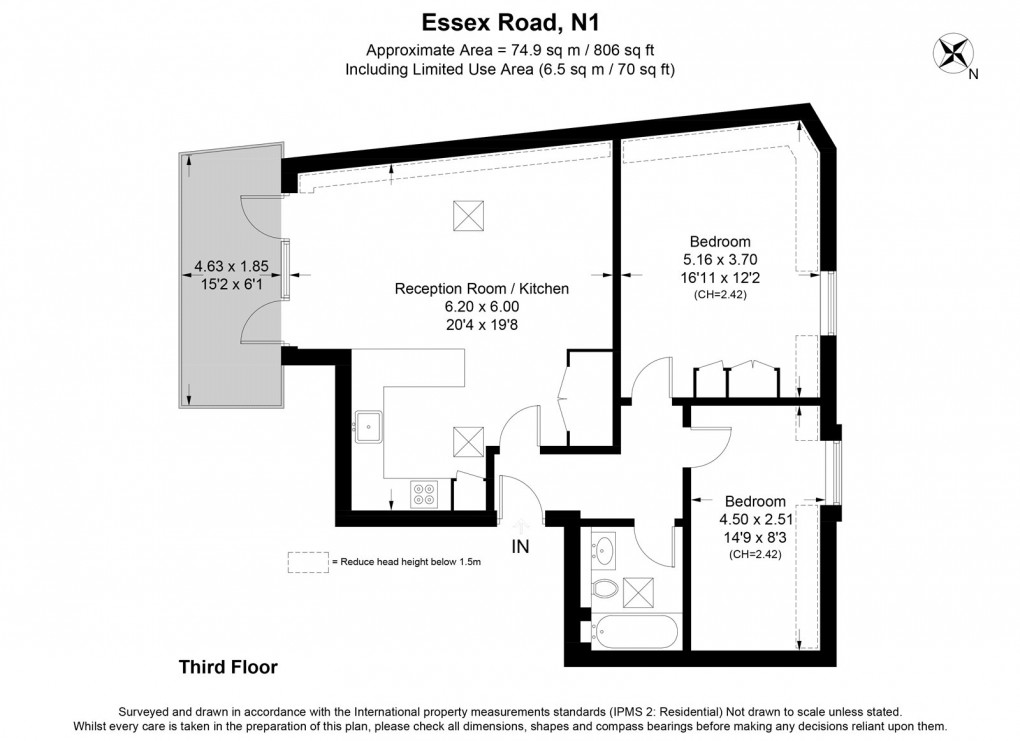 Floorplan for Islington, London