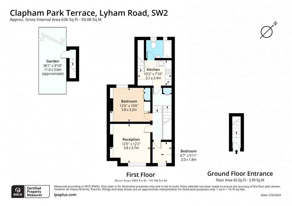 Floorplan for Lyham Road, London