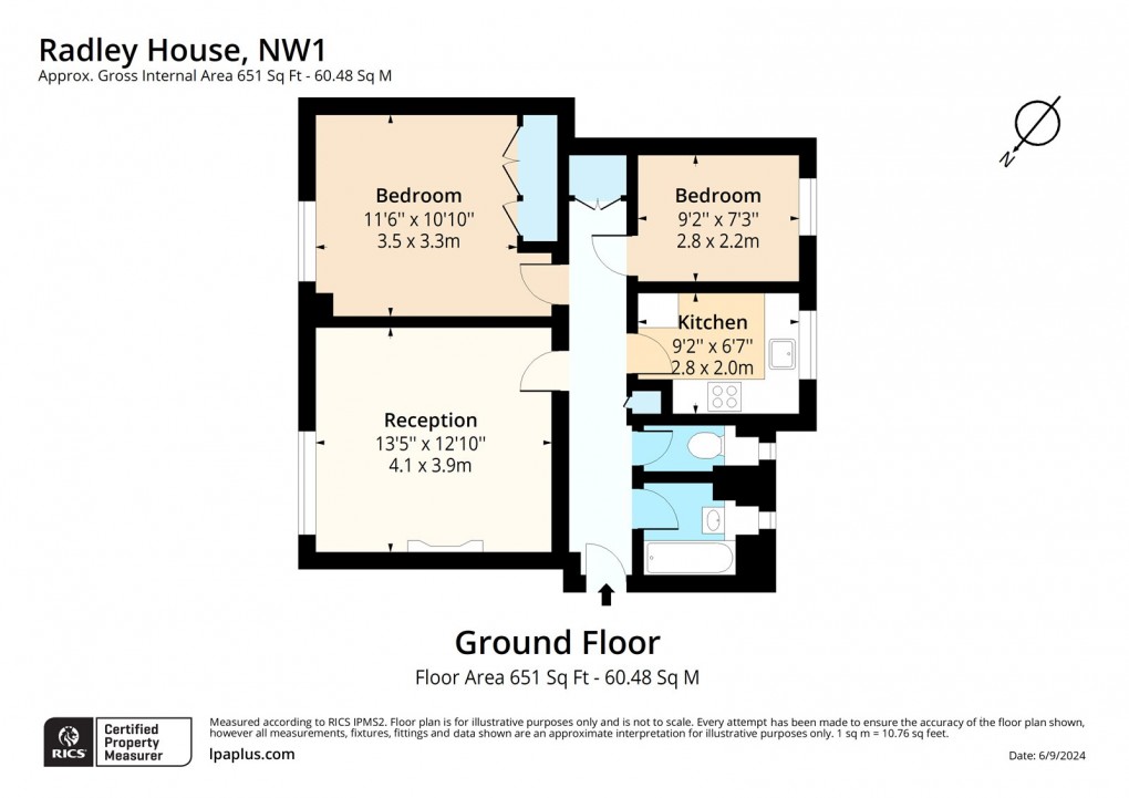 Floorplan for Gloucester Place, London