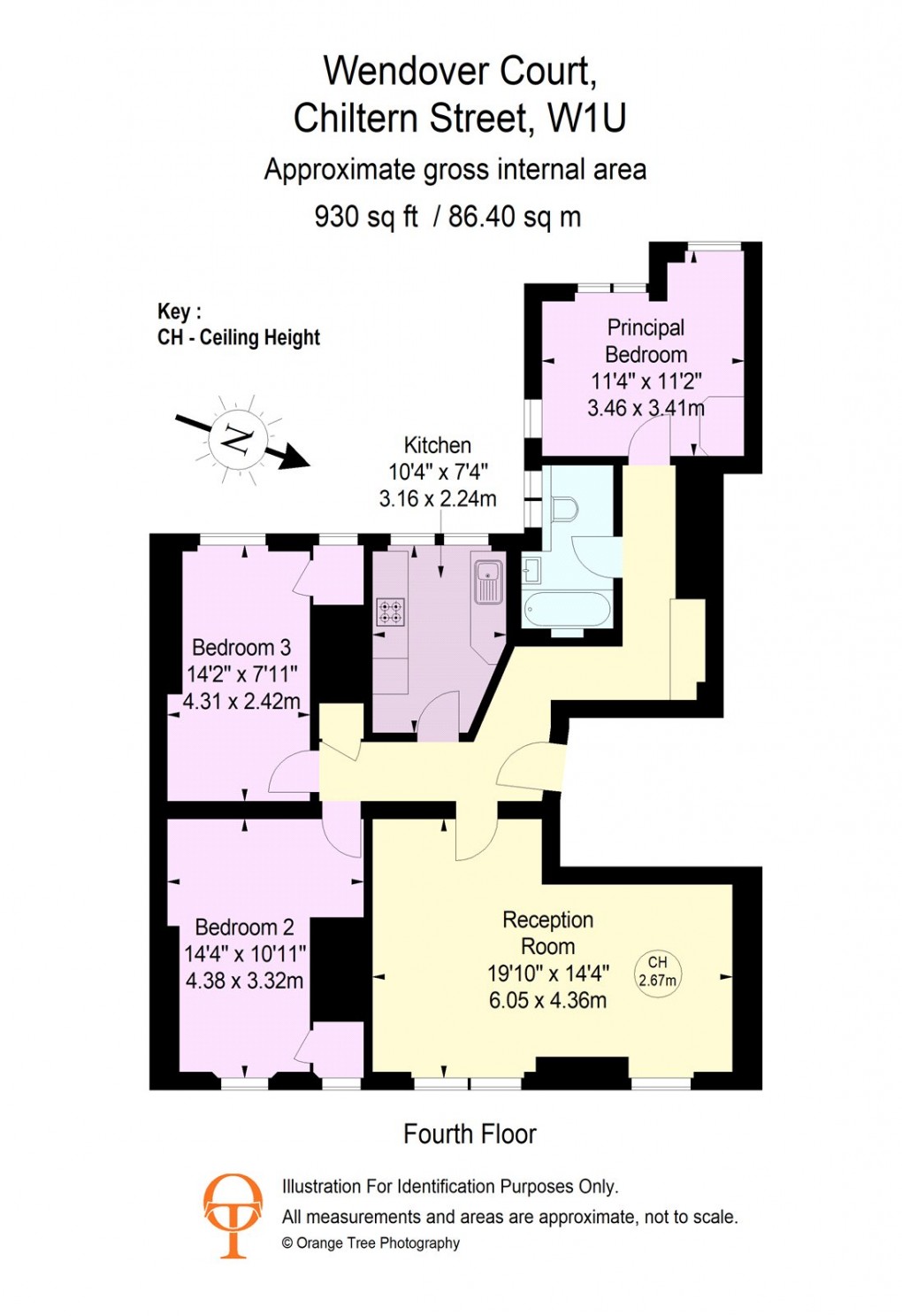 Floorplan for Chiltern Street, London