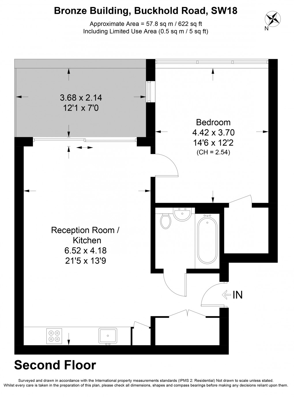 Floorplan for Buckhold Road, 18 Buckhold Road, Wandsworth