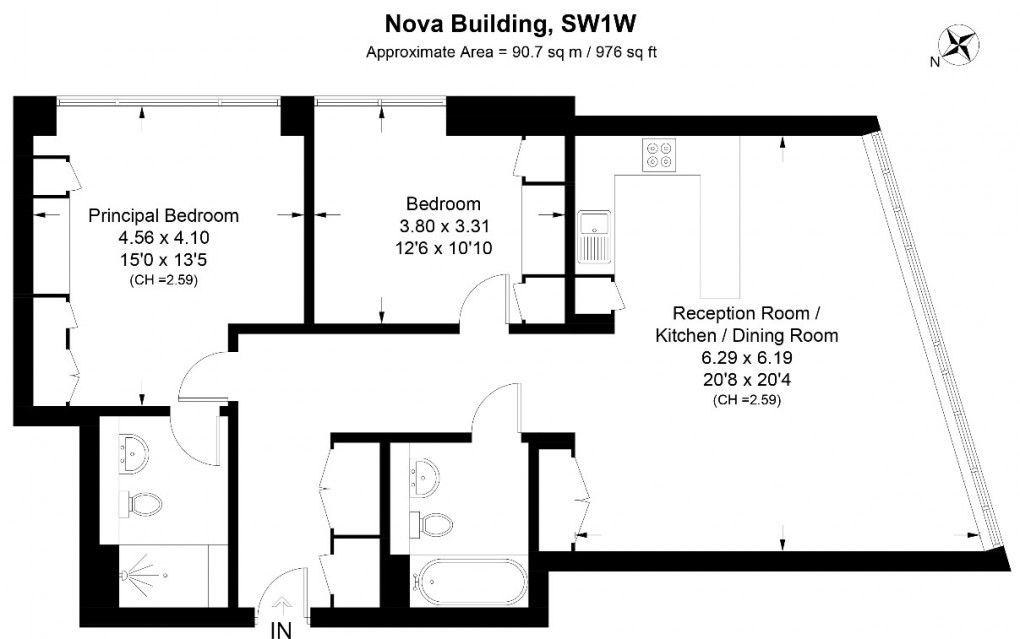 Floorplan for Buckingham Palace Road, 87 Buckingham Palace Road, Victoria