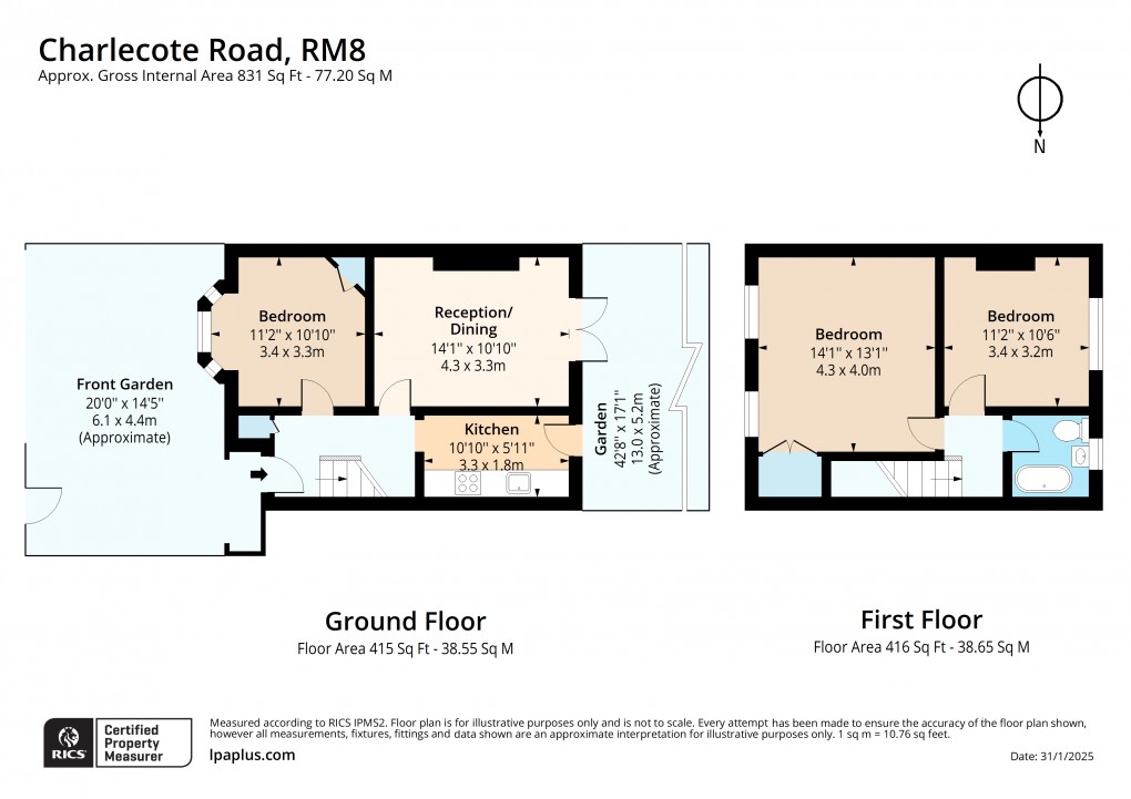 Floorplan for Dagenham, Essex