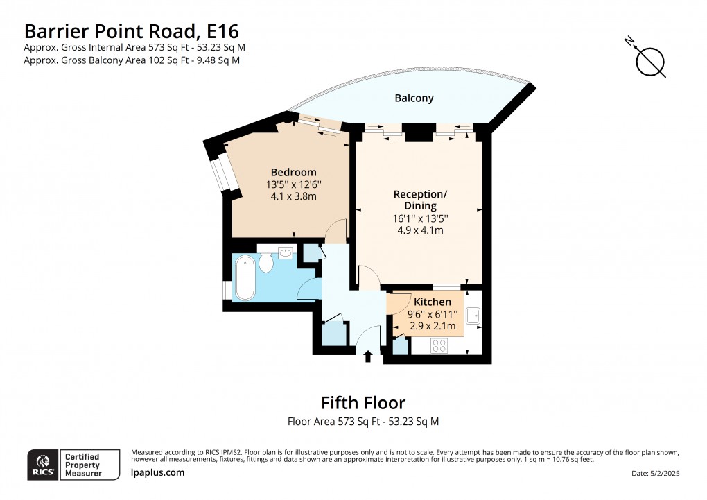 Floorplan for Barrier Point Road, London